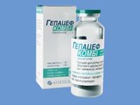 ГЕПАЦЕФ КОМБІ ПО 2,0 ГР У ФЛАКОНАХ. ПОРОШОК ДЛЯ РОЗЧИНУ ІН'ЄКЦІЙ